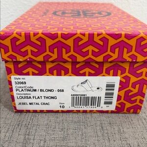 Louisa Flat Thong Sandals - Platinum blonde